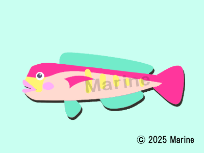 アマダイのイラスト