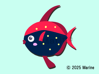 アカマンボウのイラスト